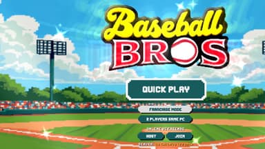 Baseball Bros game start screen