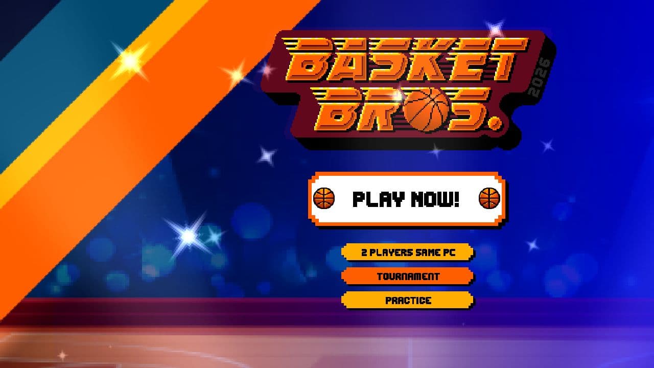 Basketball Bros game start screen