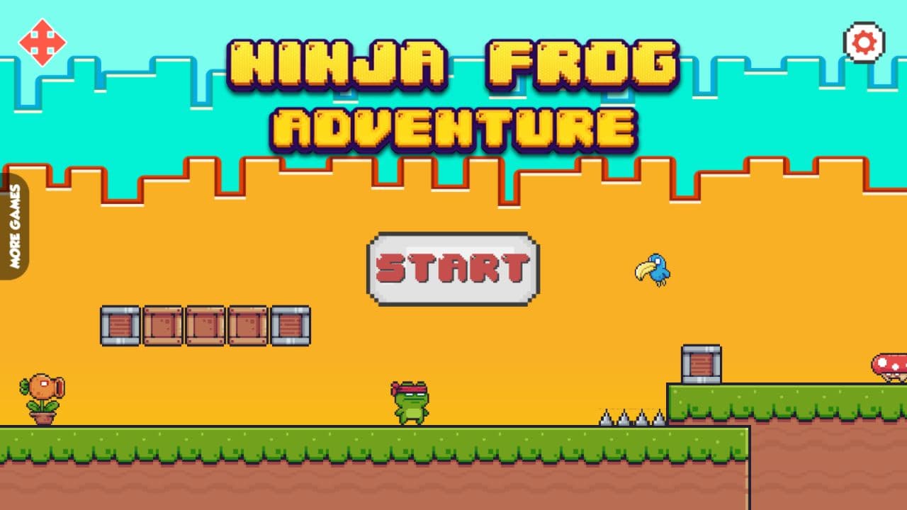 Ninja Frog game start screen