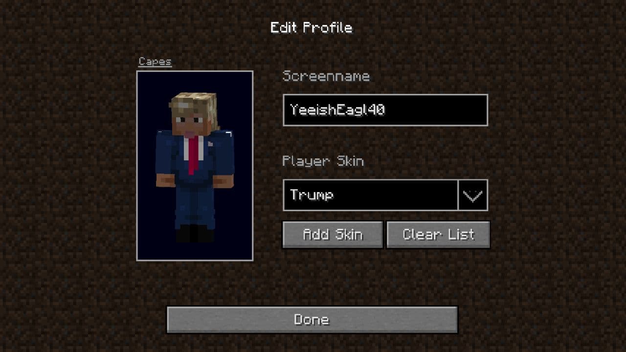 Minecraft 1.5.2 Eaglercraft acknowledgement screen in the local browser build