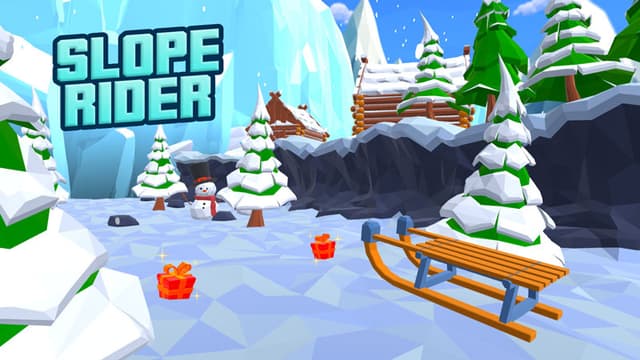 Slope Rider 3D downhill sledding fast browser game