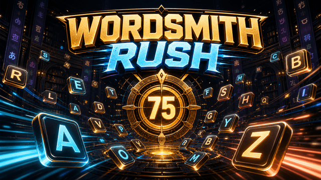 Wordsmith Rush game start screen