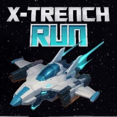 X Trench Run game start screen