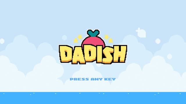 Dadish game start screen