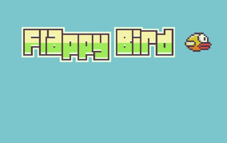 Flappy Bird game start screen