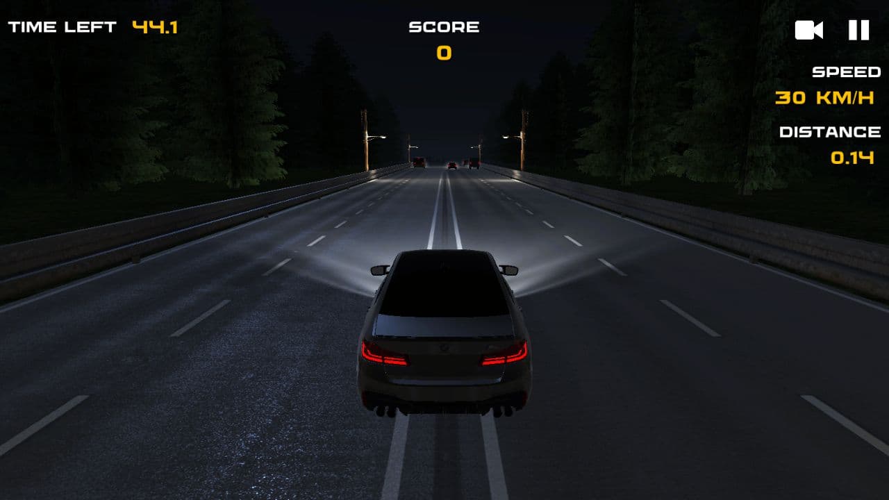 M5 Traffic Racer game start screen