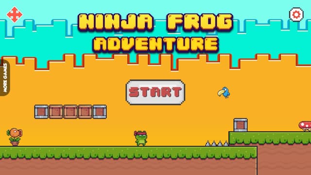 Ninja Frog game start screen
