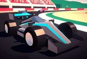 Low-poly race track in PolyTrack