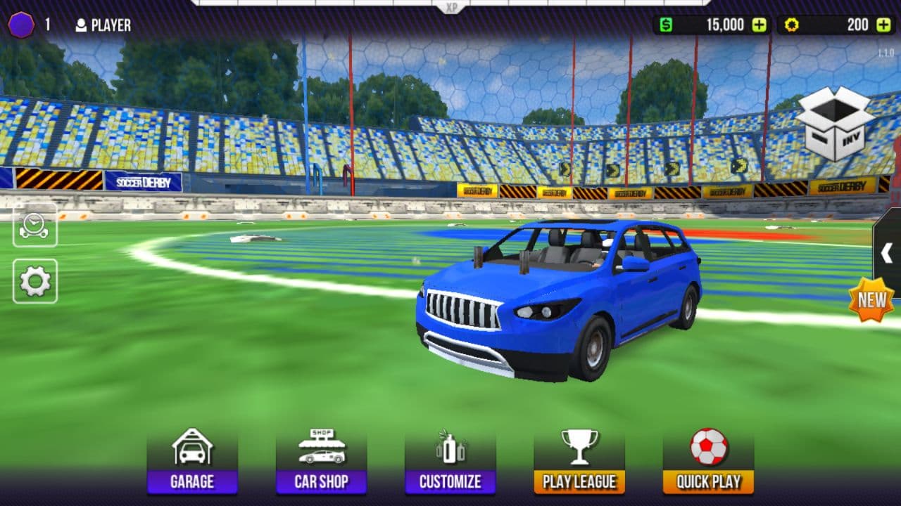 Rocket Soccer Derby car football match