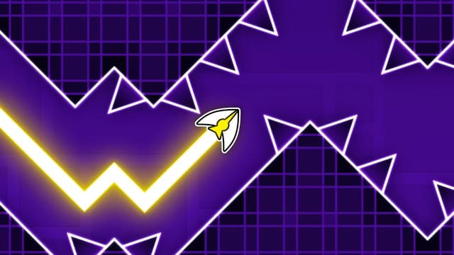 Space Waves neon cosmic wave geometry rhythm game