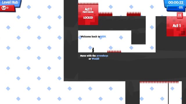 Vex 5 game start screen